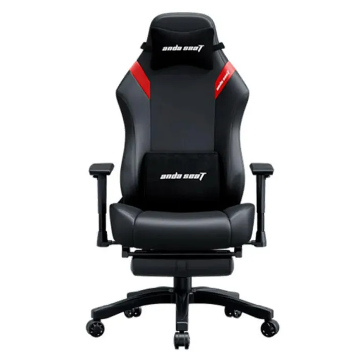 AndaSeat Luna Pro o‘rindig‘i, PVX charm, 1D-Armrests, qora-qizil