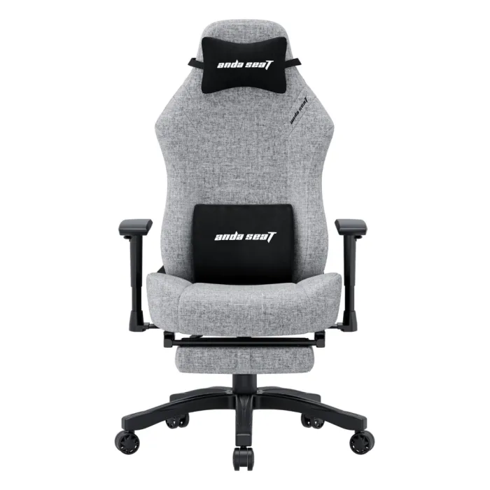 AndaSeat Luna Pro o‘rindig‘i, zig‘ir tolali mato, 1D-Armrests, kulrang