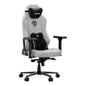 Кресло AndaSeat Phantom 3 XL, льняная ткань,4D-Armrests, серый