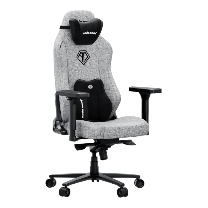 Кресло AndaSeat Phantom 3 XL, льняная ткань,4D-Armrests, серый