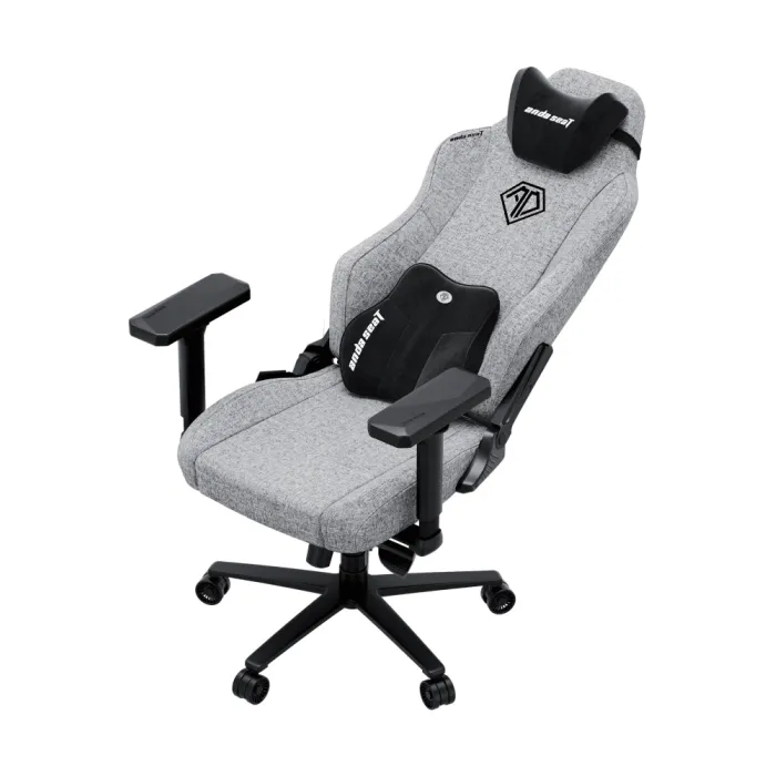 Кресло AndaSeat Phantom 3 XL, льняная ткань,4D-Armrests, серый