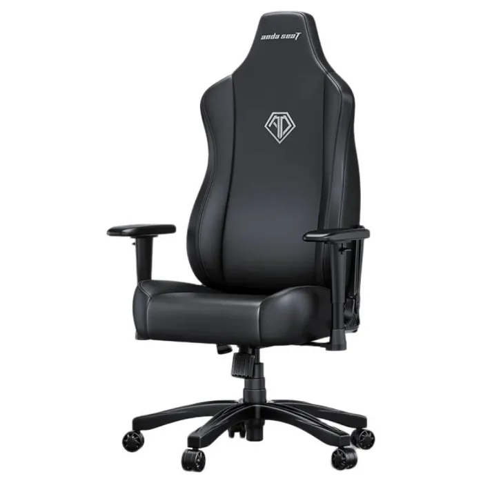 AndaSeat Novis o‘rindig‘i, PVX charm, 1D-Armrests, qora