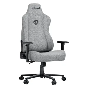 Кресло AndaSeat Novis, льняная ткань, 1D-Armrests, серый