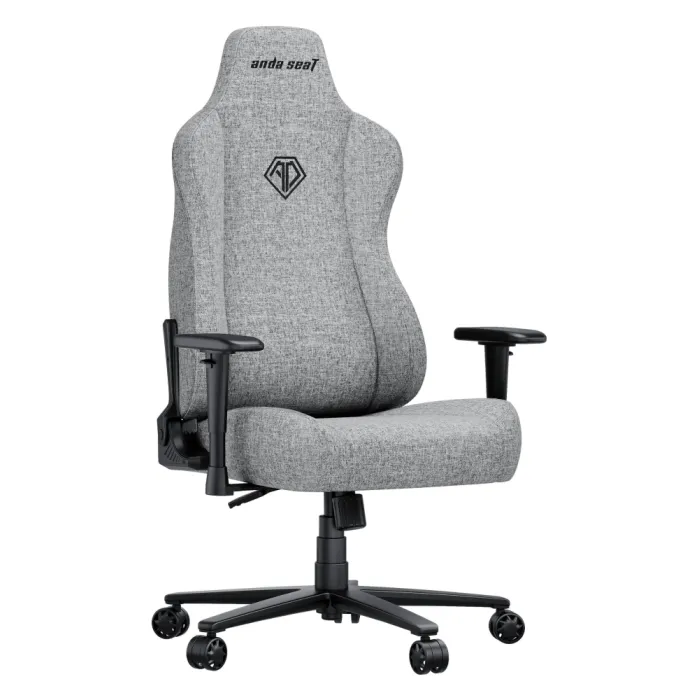 Кресло AndaSeat Novis, льняная ткань, 1D-Armrests, серый