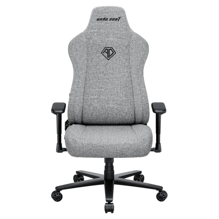 Кресло AndaSeat Novis, льняная ткань, 1D-Armrests, серый