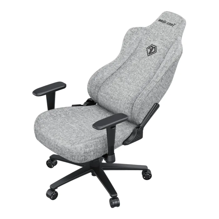 Кресло AndaSeat Novis, льняная ткань, 1D-Armrests, серый