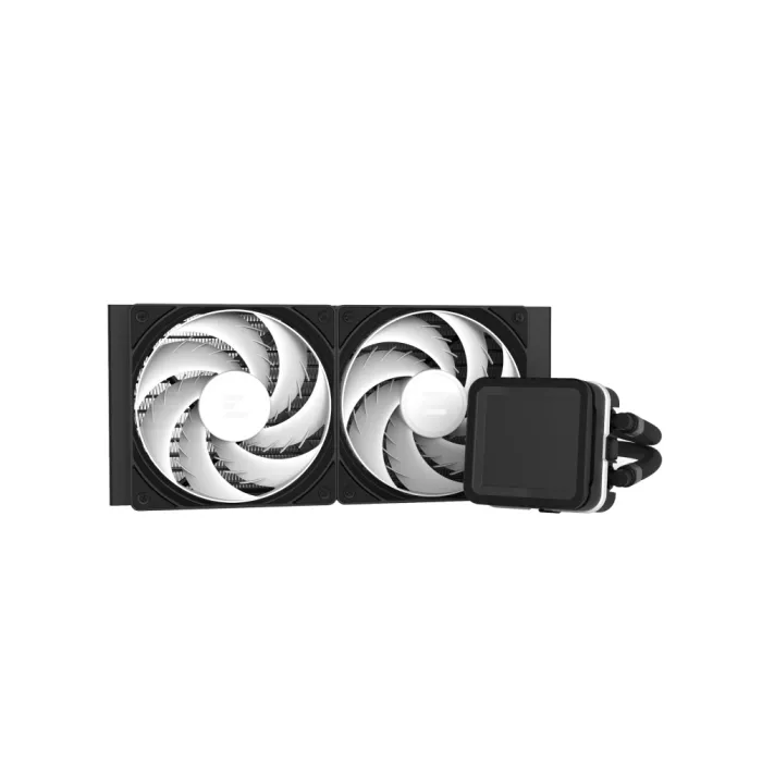 Zalman Alpha 2DS A24 ARGB suyuqlik bilan sovutish tizimi, LGA1851, 1700, 1200, 115x, AM5, AM4, TDP 320W, qora