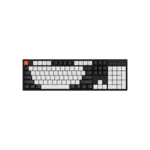 Клавиатура механическая Keychron C2 104Key, Gateron G Pro Blue, Hot-Swap, USB-A, EN/UKR, RGB, черный