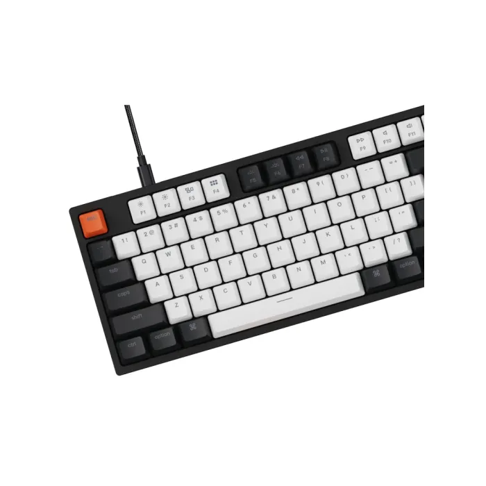 Mexanik klaviatura Keychron C2 104Key, Gateron G Pro Blue, Hot-Swap, USB-A, EN/UKR, RGB, qora