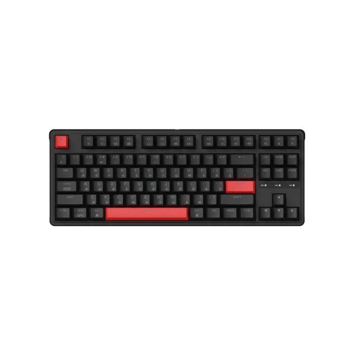 Mexanik klaviatura Keychron C3 Pro 87Key, K pro Brown, USB-A, QMK, Hot-swap, EN/RU/UZ, Red Led, qora