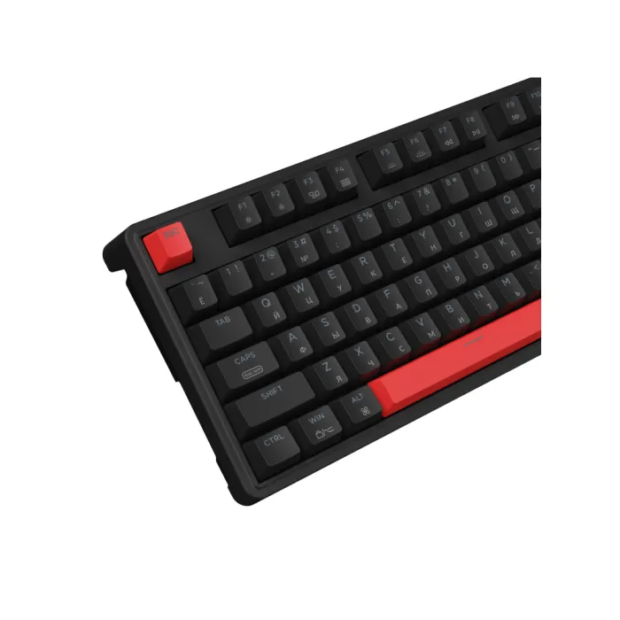 Mexanik klaviatura Keychron C3 Pro 87Key, K pro Brown, USB-A, QMK, Hot-swap, EN/RU/UZ, Red Led, qora