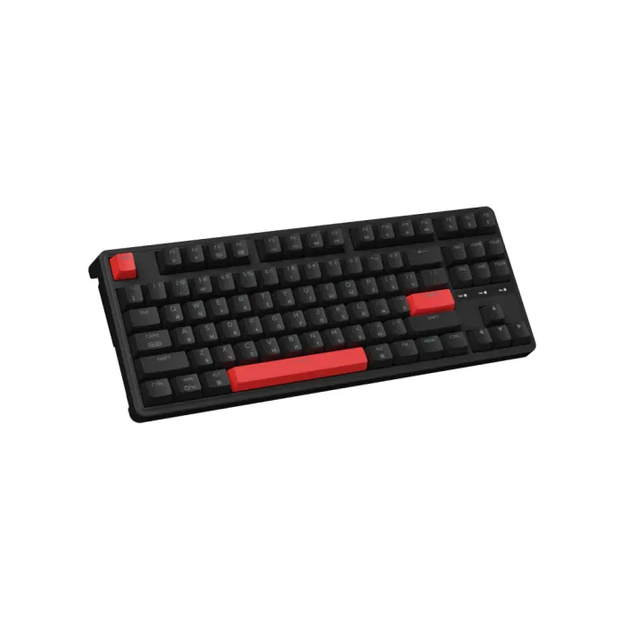 Mexanik klaviatura Keychron C3 Pro 87Key, K pro Brown, USB-A, QMK, Hot-swap, EN/RU/UZ, Red Led, qora