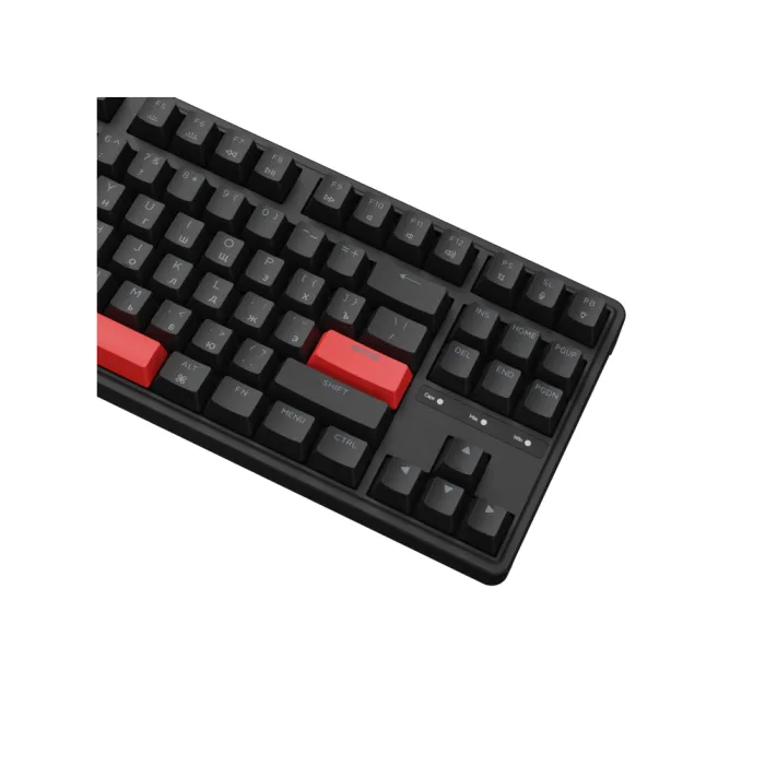Mexanik klaviatura Keychron C3 Pro 87Key, K pro Brown, USB-A, QMK, Hot-swap, EN/RU/UZ, Red Led, qora
