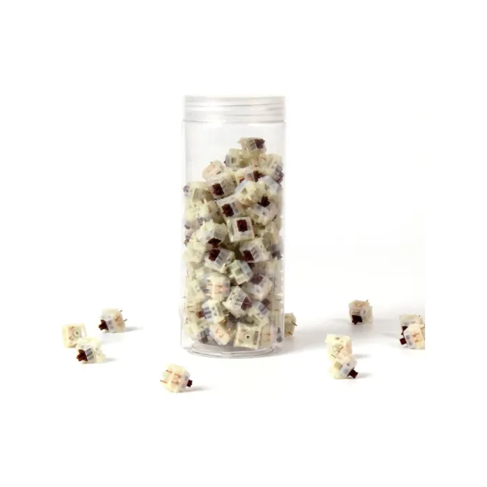 Mexanik kalitlar to‘plami Keychron Gateron Cap V2 Milky Brown 110 dona