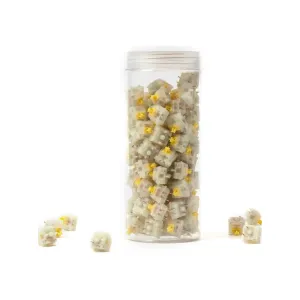 Набор механических переключателей Keychron Gateron KS-3 Milky Pro Yellow 110 pcs