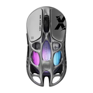 Мышь GravaStar Mercury X, BT/WL/USB-A, RGB, серый