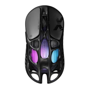 Мышь GravaStar Mercury X Pro, 8K, BT/WL/USB-A, RGB, черный