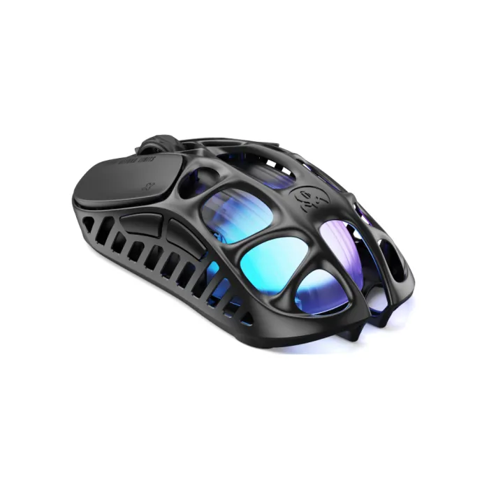 GravaStar Mercury X Pro sichqonchasi, 8K, BT/WL/USB-A, RGB, qora