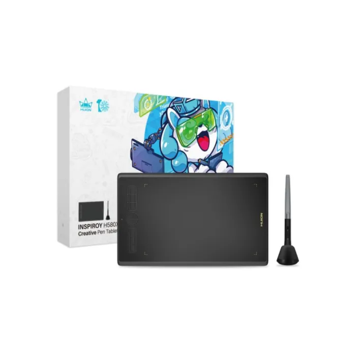 Huion H580X (8"x5") grafik plansheti qora