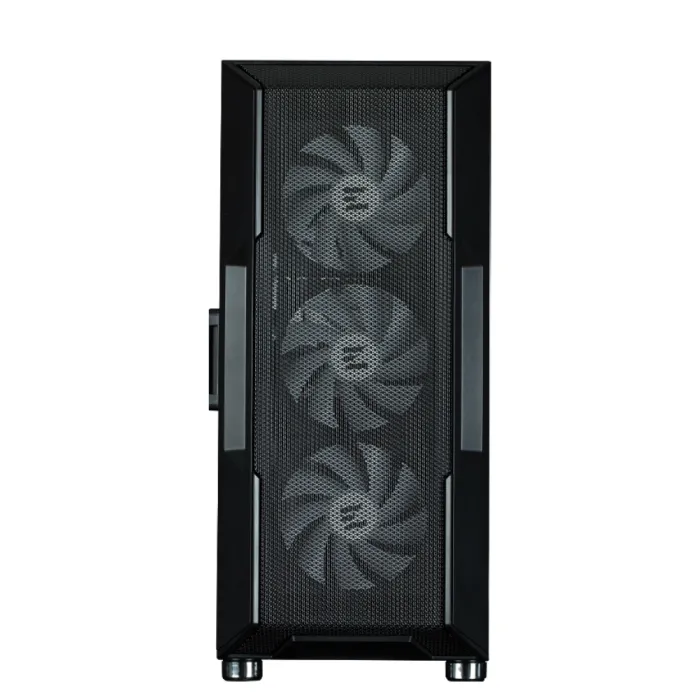 Zalman I3 Neo ARGB korpusi BPsiz, 2xUSB3.0, 1xUSB2.0, 4x120 mm ARGB, VGA 355 mm, LCS tayyor, TG yon paneli, ATX, qora