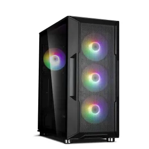 Корпус Zalman I3 Neo без БП 1xUSB3.0, 2xUSB2.0 4x120мм RGB VGA 355мм LCS ready TG Side Panel ATX чёрный