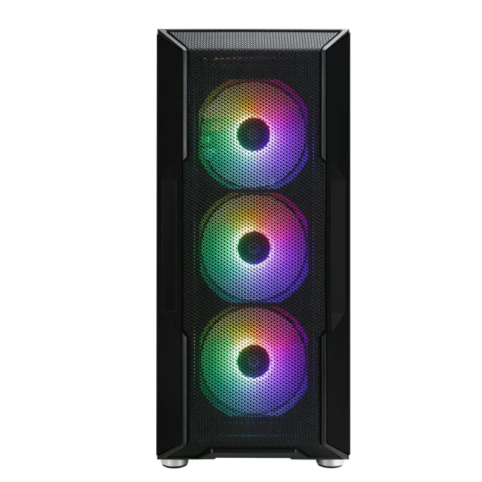 Zalman I3 Neo korpusi BPsiz 1xUSB3.0, 2xUSB2.0 4x120mm RGB VGA 355mm LCS tayyor TG Yon panel ATX qora
