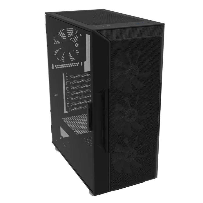 Zalman I3 Neo korpusi BPsiz 1xUSB3.0, 2xUSB2.0 4x120mm RGB VGA 355mm LCS tayyor TG Yon panel ATX qora