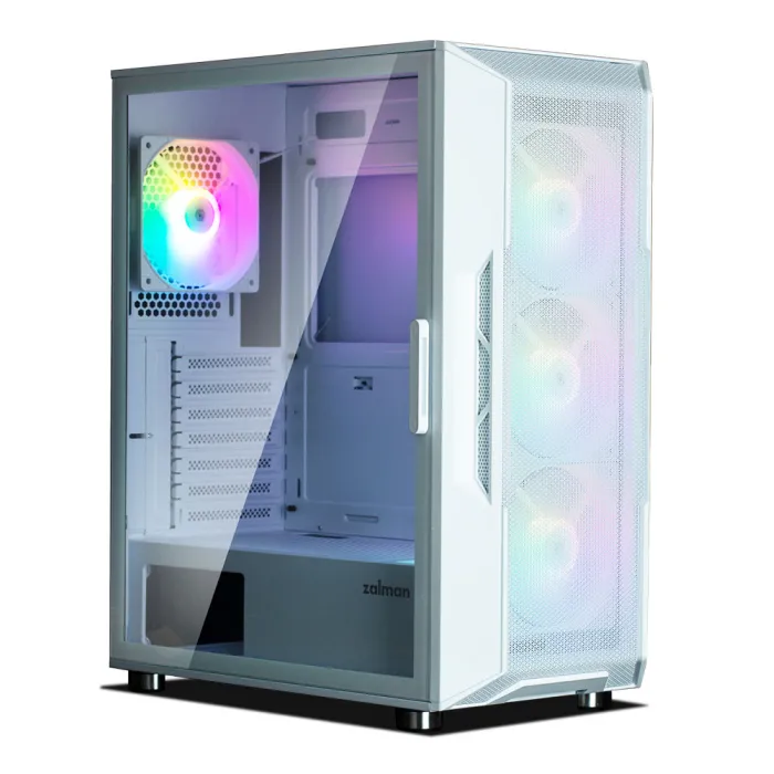 Корпус Zalman I3 Neo без БП 1xUSB3.0, 2xUSB2.0 4x120мм RGB VGA 355мм LCS ready TG Side Panel ATX белый
