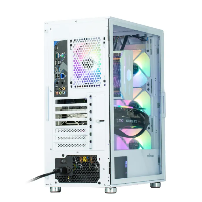 Корпус Zalman I3 Neo без БП 1xUSB3.0, 2xUSB2.0 4x120мм RGB VGA 355мм LCS ready TG Side Panel ATX белый