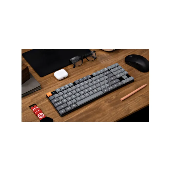 Mexanik klaviatura Keychron K13 MAX 90Key, K pro Red, WL/BT/USB-A, Hot-swap, QMK, EN/RU/UZ, RGB, qora