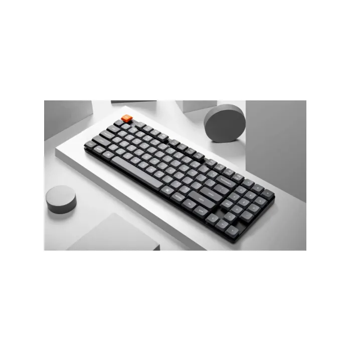Mexanik klaviatura Keychron K13 MAX 90Key, K pro Red, WL/BT/USB-A, Hot-swap, QMK, EN/RU/UZ, RGB, qora