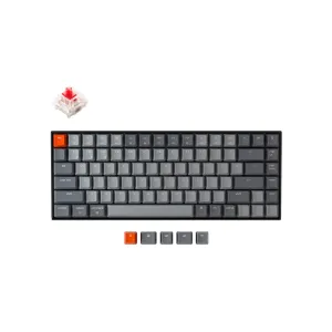 Клавиатура механическая K2 84Key, Gateron G PRO Red, BT/USB-A, Hot-Swap, EN/UKR, White LED, черный