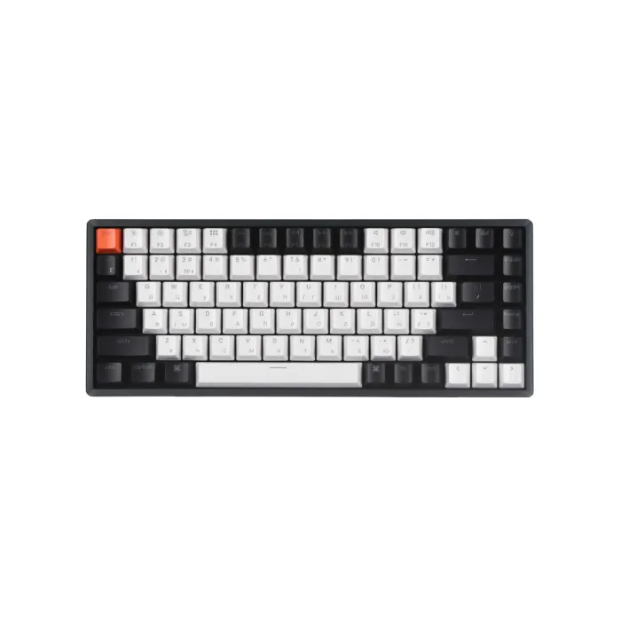 Клавиатура механическая K2 84Key, Gateron G PRO Red, BT/USB-A, Hot-Swap, Aluminum Frame, EN/UKR, RGB, черный