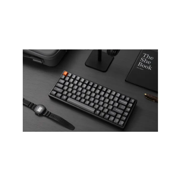 Mexanik klaviatura Keychron K2 MAX 84Key, K super Red, WL/BT/USB-A, QV, EN/RU/V, White Led, qora