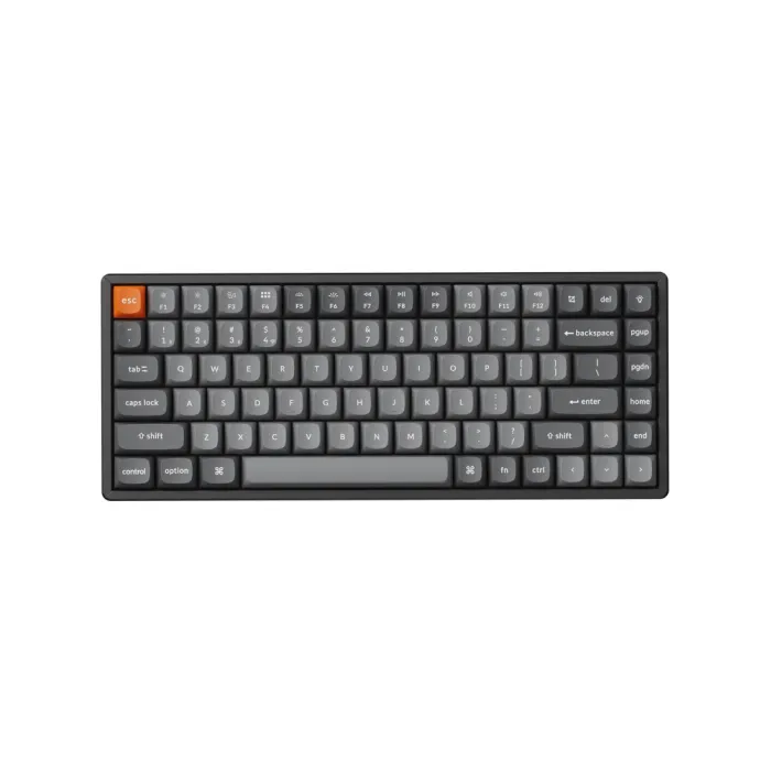 Mexanik klaviatura Keychron K2 MAX 84Key, K super Red, WL/BT/USB-A, QV, EN/RU/V, White Led, qora