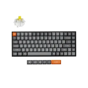 Mexanik klaviatura Keychron K2 MAX 84Key, K super Banana, WL/BT/USB-A, QMK, EN/RU/UZ, White Led, qora