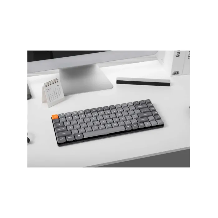 Mexanik klaviatura Keychron K3 MAX 84Key, K pro Red, WL/BT/USB-A, QMK, EN/RU/UZ, White Led, qora