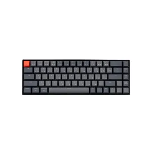 Mexanik klaviatura K6 68Key, Gateron G Pro Blue, BT/USB-A, EN/UKR, Oq LED, qora