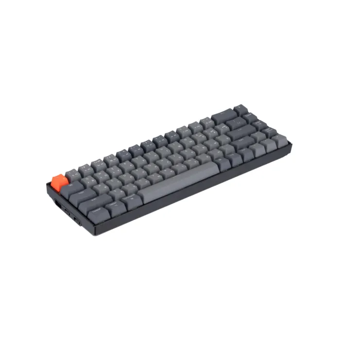 Mexanik klaviatura K6 68Key, Gateron G Pro Blue, BT/USB-A, EN/UKR, Oq LED, qora