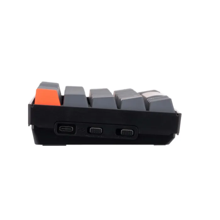 Mexanik klaviatura K6 68Key, Gateron G Pro Blue, BT/USB-A, EN/UKR, Oq LED, qora