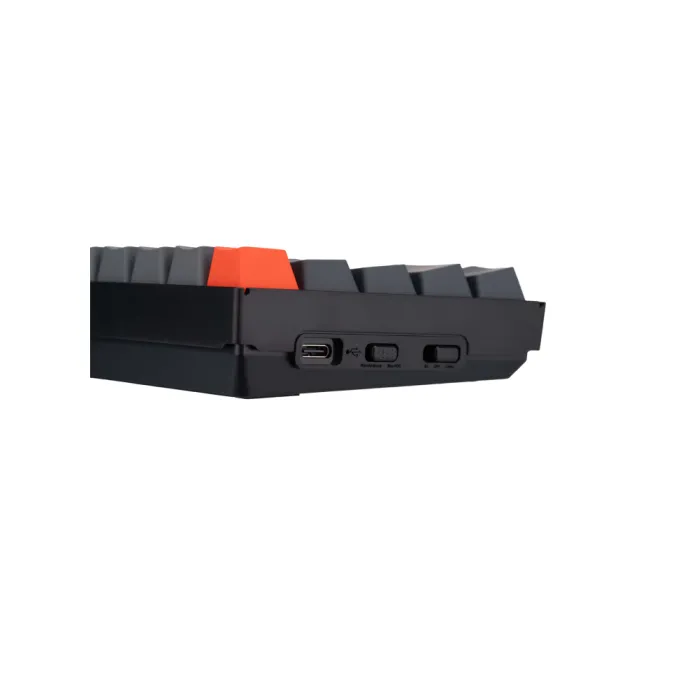 Mexanik klaviatura K6 68Key, Gateron G Pro Blue, BT/USB-A, EN/UKR, Oq LED, qora