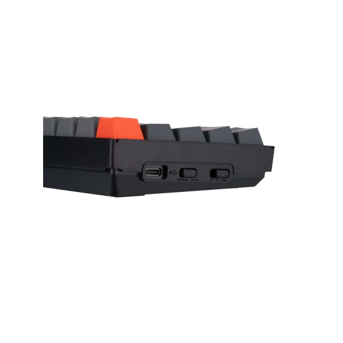 Mexanik klaviatura K6 68Key, Gateron G Pro Blue, Hot-swap, Aluminum Frame, BT/USB-A, EN/UKR, RGB, qora