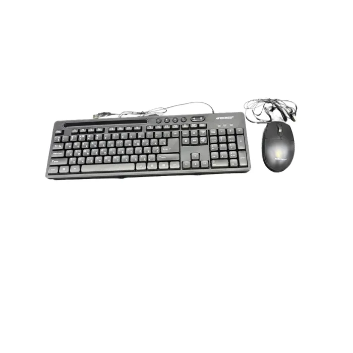 AVTECH PRO C306 USB Black simli klaviatura va sichqoncha to‘plami