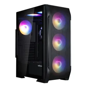 Корпус Zalman N7PLUSV2 з БЖ ZM700-LX3 1xUSB3.0, 2xUSB2.0, 6x120мм Rainbow RGB, 1x120мм, VGA 340мм, LCS ready, TG Side Window, ATX, чёрный