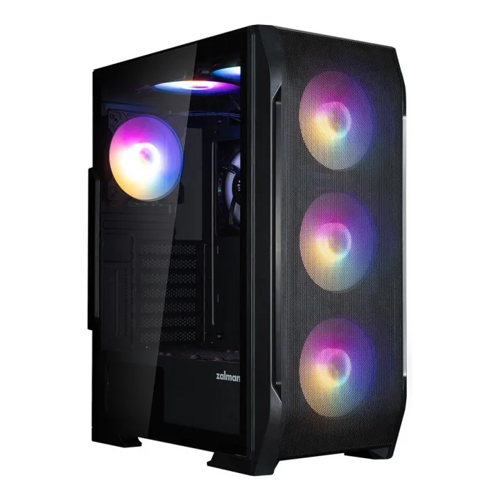 Zalman N7PLUSV2 korpusi ZM700-LX3 1xUSB3.0, 2xUSB2.0, 6x120mm Rainbow RGB, 1x120mm, VGA 340mm, LCS tayyor, TG yon oynasi, ATX, qora