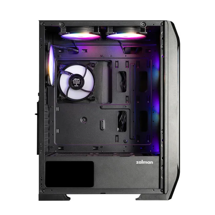 Zalman N7PLUSV2 korpusi ZM700-LX3 1xUSB3.0, 2xUSB2.0, 6x120mm Rainbow RGB, 1x120mm, VGA 340mm, LCS tayyor, TG yon oynasi, ATX, qora