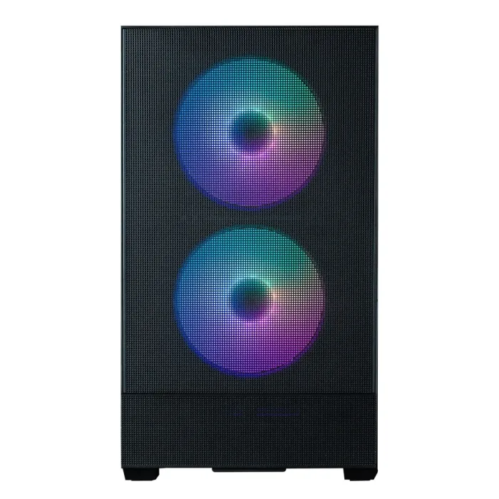 Zalman P30 Air korpusi BPsiz, 1xUSB3.0, 1xUSBType-C, 3x140 mm ARGB, VGA 392 mm, LCS tayyor, TG yon paneli, mATX, qora