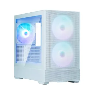 Корпус Zalman P30 Air без БП, 1xUSB3.0, 1xUSBType-C, 3x140мм ARGB, VGA 392мм, LCS ready, TG Side Panel, mATX, белый