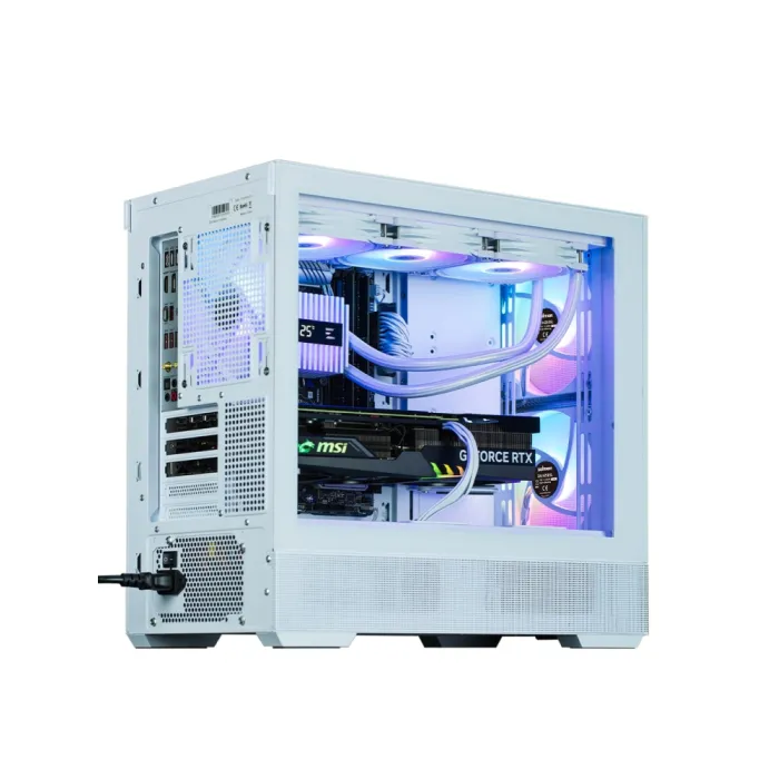 Zalman P30 Air korpusi BPsiz, 1xUSB3.0, 1xUSBType-C, 3x140 mm ARGB, VGA 392 mm, LCS tayyor, TG yon paneli, mATX, oq