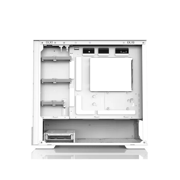 Zalman P30 Air korpusi BPsiz, 1xUSB3.0, 1xUSBType-C, 3x140 mm ARGB, VGA 392 mm, LCS tayyor, TG yon paneli, mATX, oq